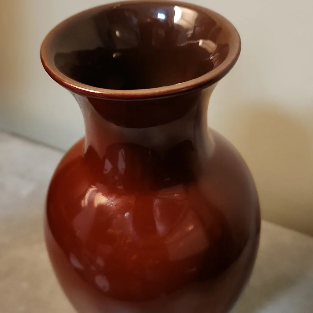 Vintage Diane Love For Mikasa Oxblood Red Handcrafted Vase From Japan Rare Decor
